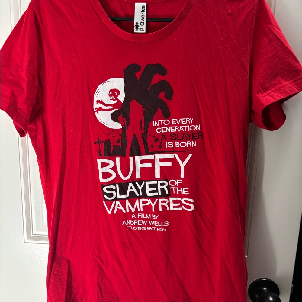 Red Buffy Slayer of the Vampyres T-Shirt